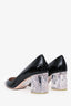 Miu Miu Black Patent Leather Pointed Toe Heels Size 38
