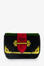 Prada Black Velvet Cahier Shoulder/Belt Bag with Chain