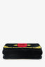 Prada Black Velvet Cahier Shoulder/Belt Bag with Chain