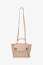 Celine Light Taupe Grained Calfskin Nano Belt Bag with Strap