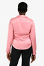 Paris Georgia Pink Satin Front Closure Top Size M