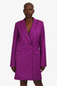 Helmut Lang Purple Blazer Dress Size 6
