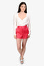 Alice + Olivia Neon Pink Satin Shorts Size 2