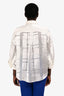 Brunello Cucinelli White Silk Blend Sheer Button Down Size XS