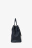 Fendi Navy Leather Medium  2Jours Tote With Strap