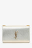 Saint Laurent Gold Glitter Medium Kate Bag