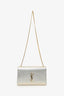 Saint Laurent Gold Glitter Medium Kate Bag
