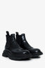 Alexander McQueen Black Tread Chelsea Boot Size 38