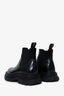 Alexander McQueen Black Tread Chelsea Boot Size 38