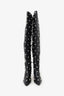 Magda Butrym Black Leather Studded Knee High Boots Size 38