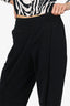Issey Miyake Black Ribbed Capri Size 2