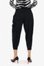 Issey Miyake Black Ribbed Capri Size 2