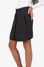 Christian Dior Grey Nylon Macrocannage Mini Skirt Size 8