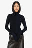 Monse Black/Navy Wool Ribbed Knit Sweater Size M