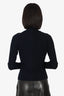 Monse Black/Navy Wool Ribbed Knit Sweater Size M