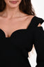 Magda Butrym Black Wool Off the Shoulder Top Size 42