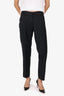 Brunello Cucinelli Black Wool Straight Leg Trousers Size 6