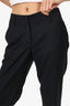 Brunello Cucinelli Black Wool Straight Leg Trousers Size 6