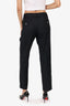 Brunello Cucinelli Black Wool Straight Leg Trousers Size 6