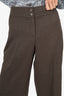 Akris Punto Brown Wool Wide Leg Trousers Size 6