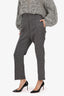 Khaite Brown Houndstooth Wool Trousers Size 6