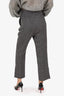Khaite Brown Houndstooth Wool Trousers Size 6