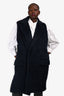 Marni Navy Blue Wool Sleeveless Double Breasted Jacket Size 42