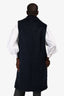 Marni Navy Blue Wool Sleeveless Double Breasted Jacket Size 42