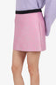 Balenciaga Pink/Black Tweed Mini Skirt Size 38