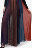 Romance Was Born Sheer Multicolour Pleated Trousers Size 4