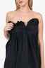 Philosophy Li Lorenzo Black Ruffle Detail Sleeveless Bubble Dress Size 6