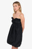Philosophy Li Lorenzo Black Ruffle Detail Sleeveless Bubble Dress Size 6