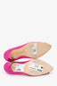 Manolo Blahnik Pink Satin Hangisi Heels Size 36