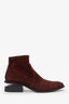 Alexander Wang Burgundy Suede Ankle Boots Size 39.5