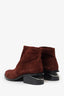 Alexander Wang Burgundy Suede Ankle Boots Size 39.5
