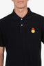 Ami X Smiley Black Smiley Face Polo Top Size XL