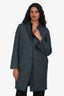 Harris Wharf London Charcoal Wool Long Coat Size IT 40