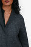 Harris Wharf London Charcoal Wool Long Coat Size IT 40