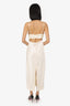 Jason Wu Yellow Satin Open Back Slip Dress Size S