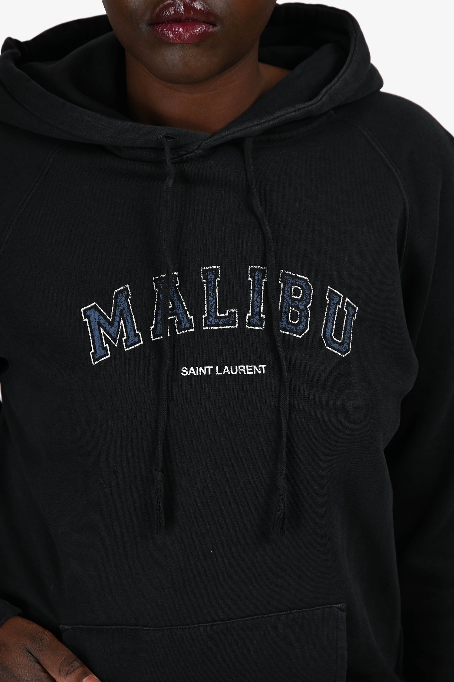 Saint Laurent Black 'Malibu' Logo Hoodie Size XL – Mine & Yours