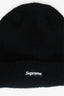 Supreme Black Logo Knitted Beanie