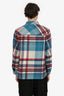 Welldone Blue/Red Wool Check Half-Zip Anorak Shirt Size 2 Mens
