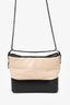 Pre-Loved Chanel™ 2018-19 Beige/Black Leather Medium Gabrielle Chain Bag