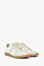 Maison Margiela White/Gray Leather/Suede Replica Sneakers Size 41