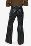 Citizens of Humanity Black Leather Lilah Flared Leg Pants Size 28