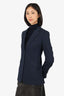 Sportmax Navy Buckled Single Breasted Blazer Size 6