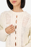 Maje Cream Wool martina Cable-knit Sweater Size 3