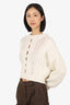 Maje Cream Wool martina Cable-knit Sweater Size 3