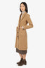 Maje Khaki Wool Galerie Double Breasted Coat Size 36