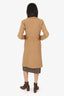Maje Khaki Wool Galerie Double Breasted Coat Size 36